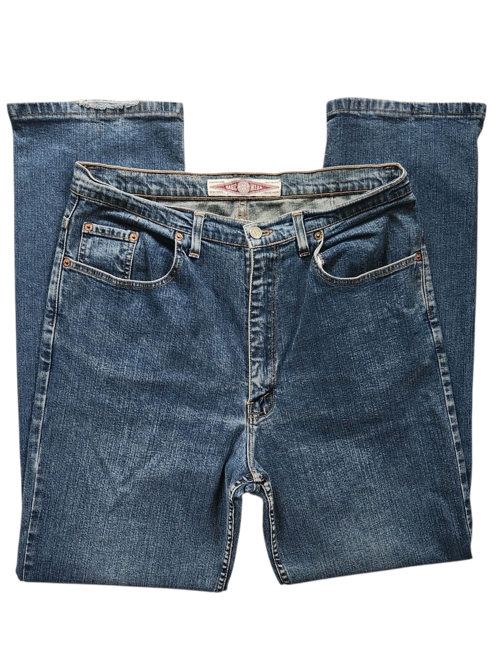 Vintage Ikeda Jeans 34x32 Made in Canada | Classic Straight Leg DenimVintage - Picture 2 of 13